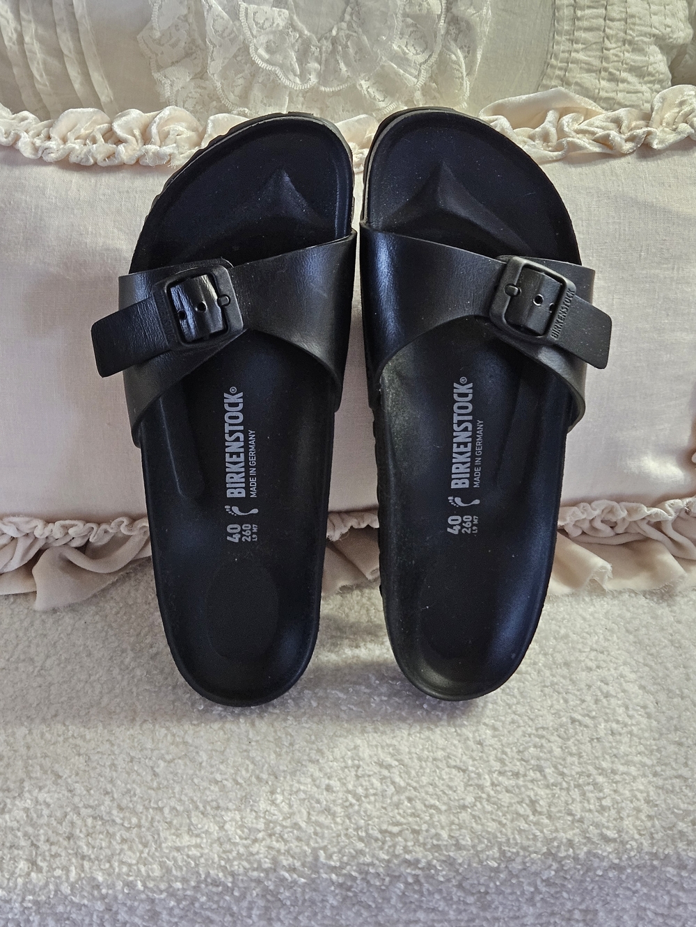 Birkenstock Black Slip-On Sandals